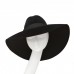 Wide-brimmed felt hat