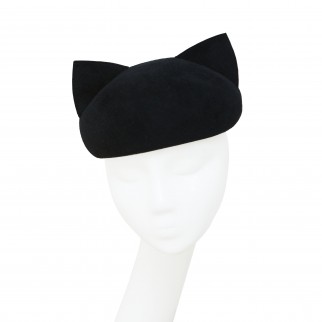 Felt beret with ears