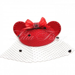 Pillbox hat "Fire Monkey"