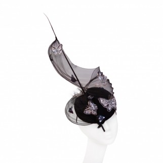 Pill-box hat "Butterflies"