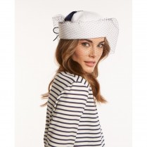 Sailor hat with veil