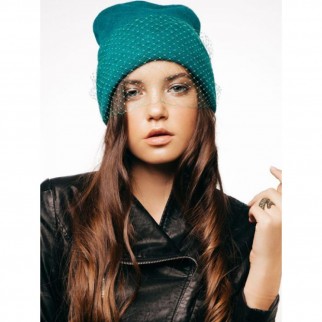 Winter hat with veil