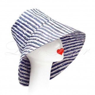 Wide-brimmed cotton panama