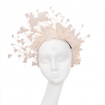 Feather headband "White Swan"