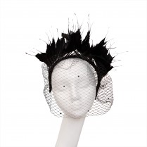 Feather headband "Black Swan"