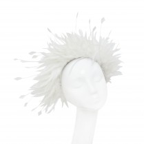 Feather headband "White garden"