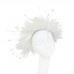 Feather headband "White garden"