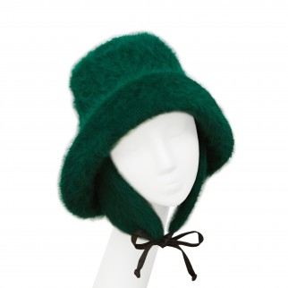 Woolen panama hat with ears