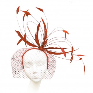 Headband with feathers "Salute"