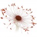 Feather Sun Hat with rhinestones