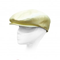 Taffeta cap in yellow LILIA FISHER X LENA PAVLOVA