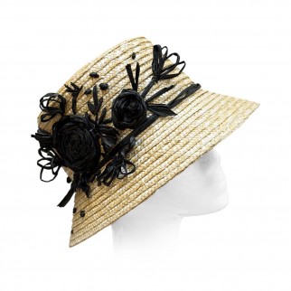"Straw Flower" Straw Hat