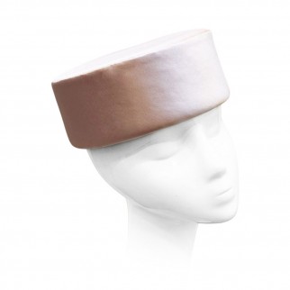 Pink taffeta pillbox LILIA FISHER X LENA PAVLOVA