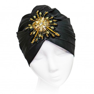 Gold embroidered turban Gold embroidered turban