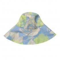 Wide-brimmed cotton panama