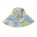 Wide-brimmed cotton panama