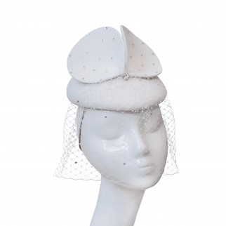 Felt hat white mouse Felt hat white mouse