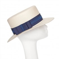 Straw canotier "Milan"