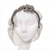 Headband with veil and decoration Stone Flower