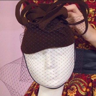How to make a trendy hat with veil