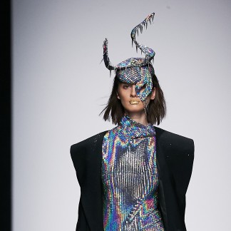 Lilia Fisher hats for KATERINA KOSHKINA’s collection at Mercedes-Benz Fashion Week Russia