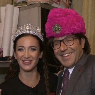 Russian Super star wears Lilia Fisher