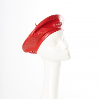 Leather Beret