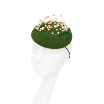Pill-box hat "Lilies of the valley" 