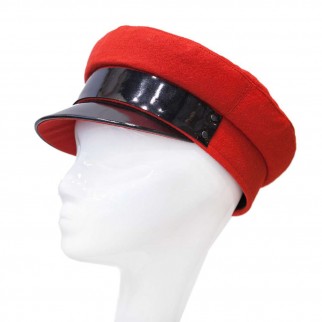 Cap "Military" with leather visor Cap "Military" with leather visor
