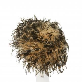 Feather pill-box hat Feather pill-box hat