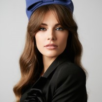 Felt pill-box hat 