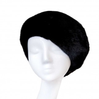 Mink fur beret