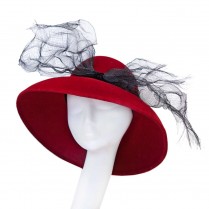 Felt hat "Red Butterfly"