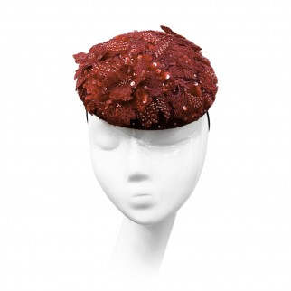 Pill-box "Red Lace"  Pill-box "Red Lace"