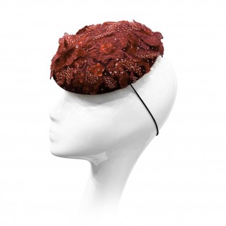 Pill-box "Red Lace"  Pill-box "Red Lace"